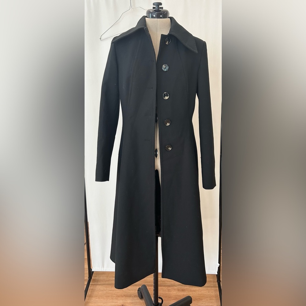 Black mango 60s inspired coat